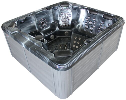 7803s High Jet Count Family Hydro Massage Hot Tub Square Freestanding Acrylic Outdoor Spa Tub