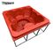 8-person all-seater square hot tub mould for wood-fired hot tub, hot tub with wood burner, hot tub with a stove bathtub