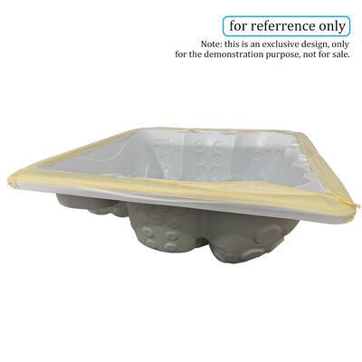 Semi-Finished Acrylic Shell for Outdoor Spa Pool, Wood-fired Hot Tub Insert FRP Reinforcement, Outdoor Whirlpool Shell