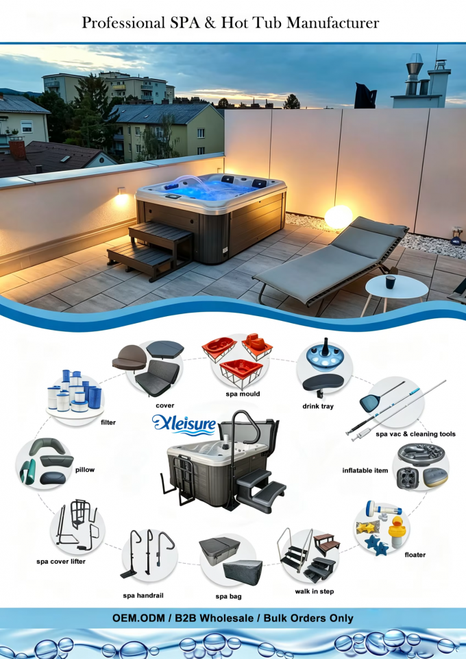 Factory wholesale hot tub spa filter SC861, enhanced pleated media replacement filter, suitable for outdoor spa hot tubs.